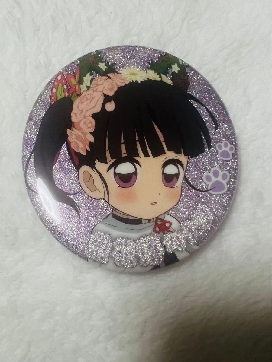 鬼滅の刃 ナンジャタウン グリッター缶バッジ 栗花落カナヲ 鬼滅の刃