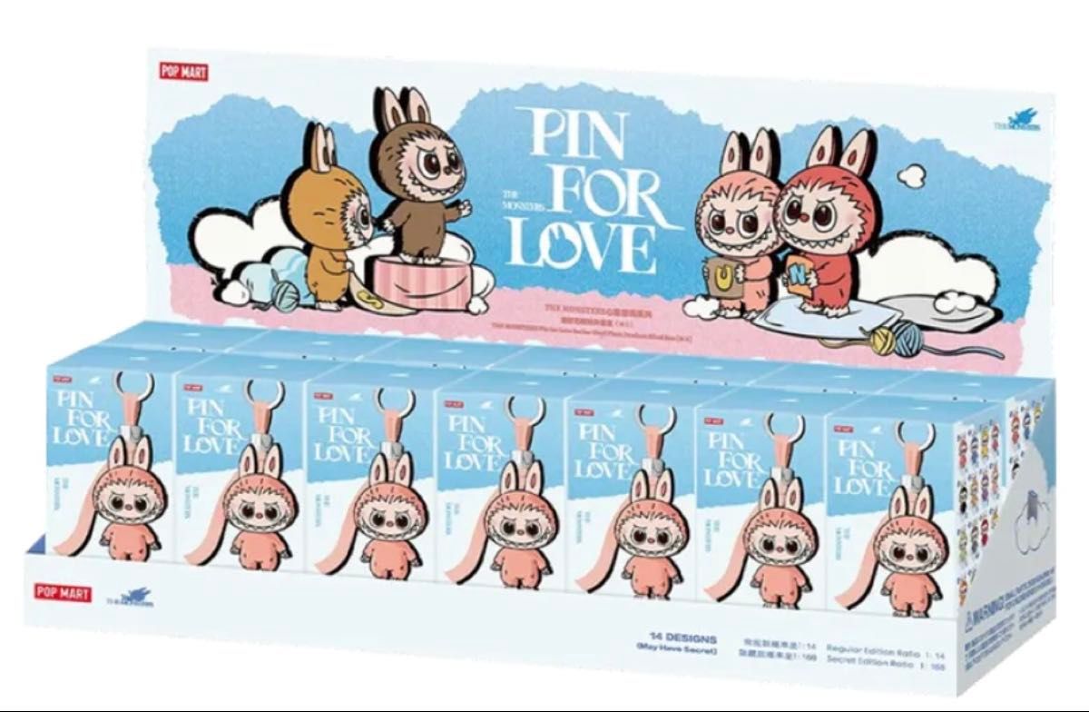 ポップマート ザ モンスターズ (ラブブ) ピン フォー ラブ シリーズ