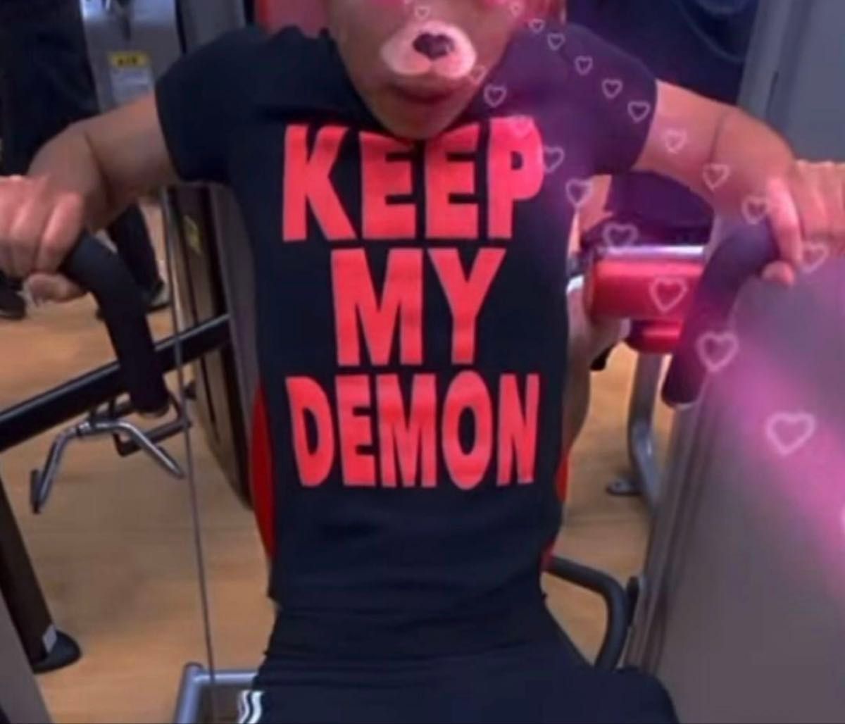 moneysex888 KEEP MY DEMON tシャツ red 赤 Sサイズ fti ec melodi