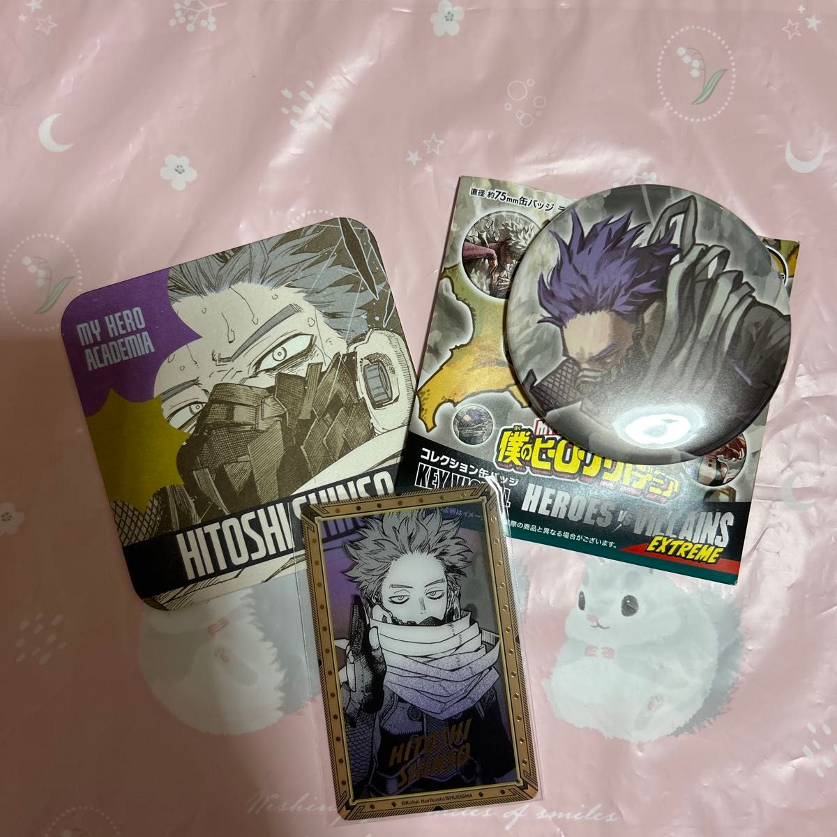 僕のヒーローアカデミア ヒロアカ原画展 心操人使 缶バッジ アート