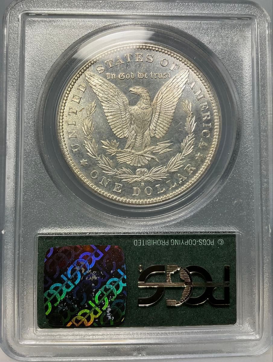 1880 S モルガンダラー 銀貨 PCGS MS65 DMPL アメリカ アンティーク