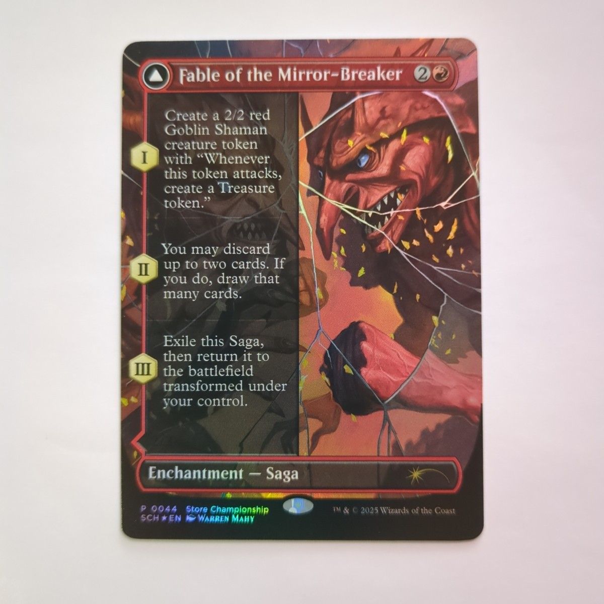 MTG】鏡割りの寓話 Foil ストチャンプロモ 四枚セット foil 鏡割りの