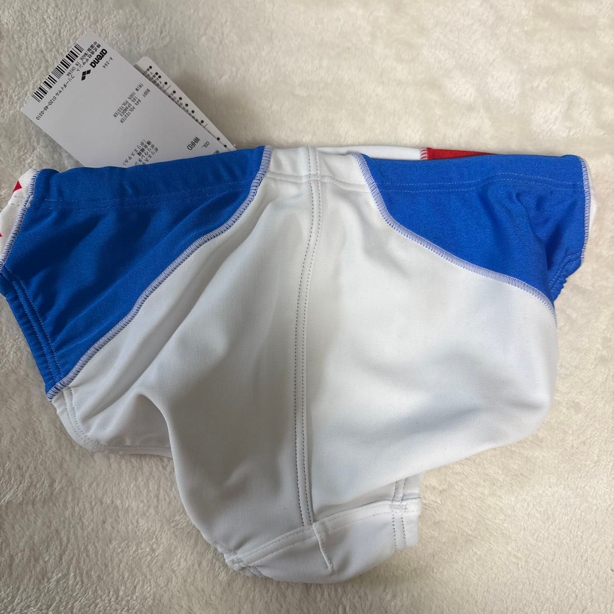 arena (アリーナ)競泳水着 ブルー×ホワイト Vパン・競パン L 競パン