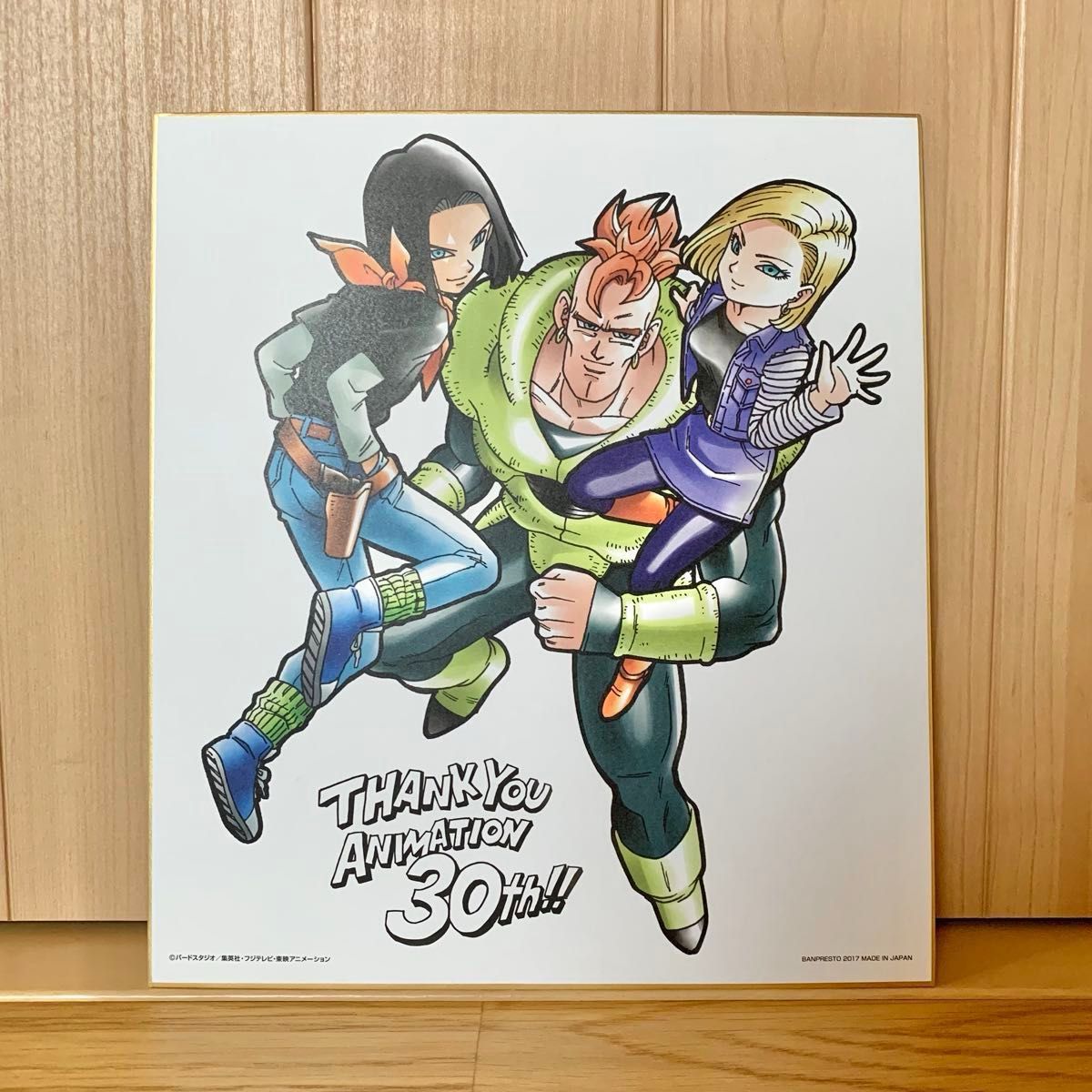 ドラゴンボールZ アニメ30周年記念イラスト色紙 DRAGON BALL 人造人間