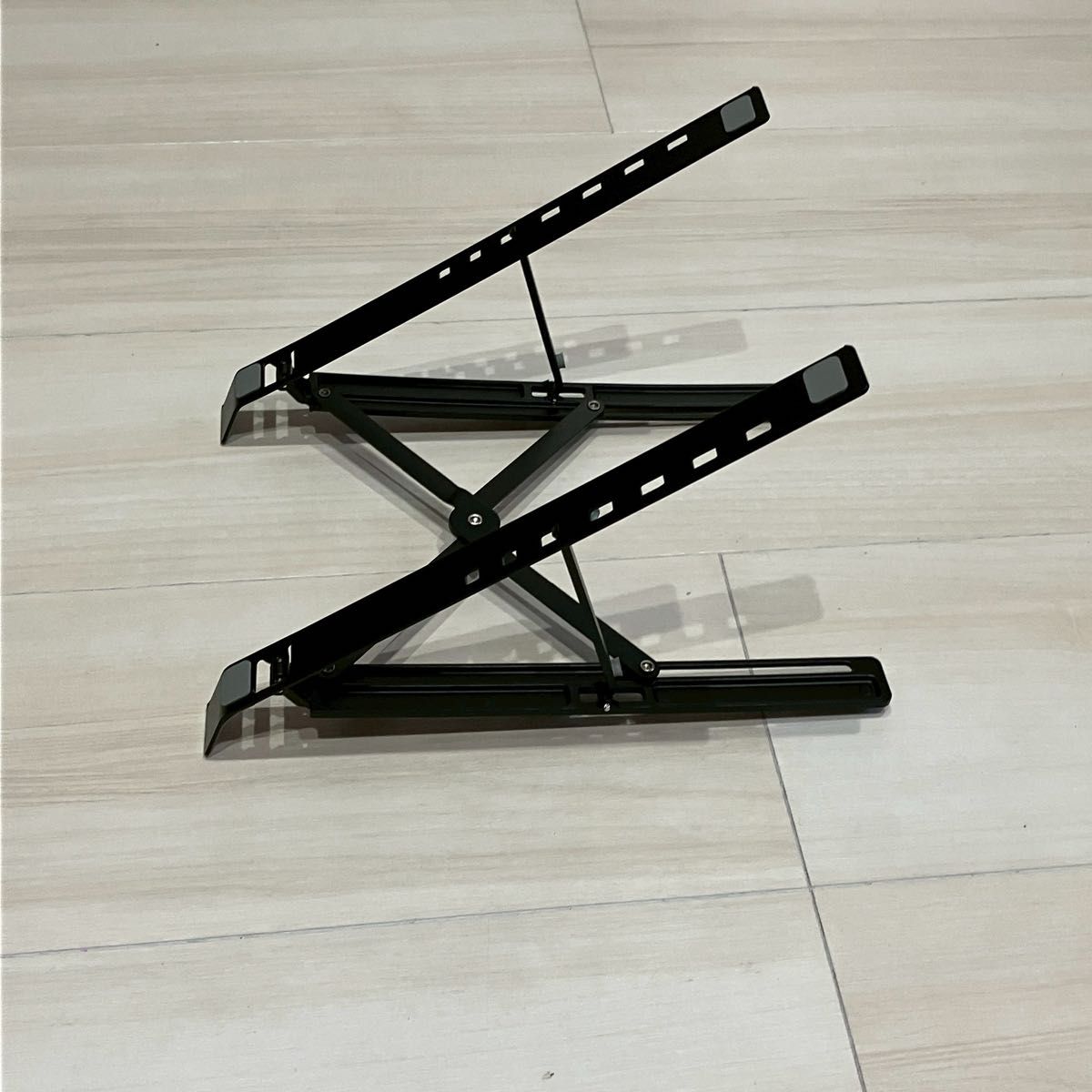 2774高さ調整可能 パソコンスタンド ブラック ブラック スタンド