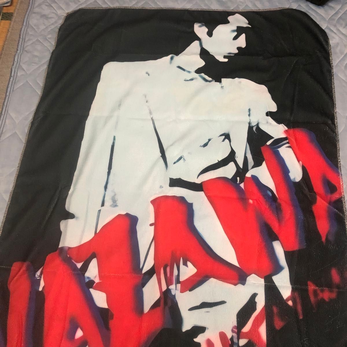 矢沢永吉 フランネルブランケット ロゴマイク 矢沢永吉ブランケット