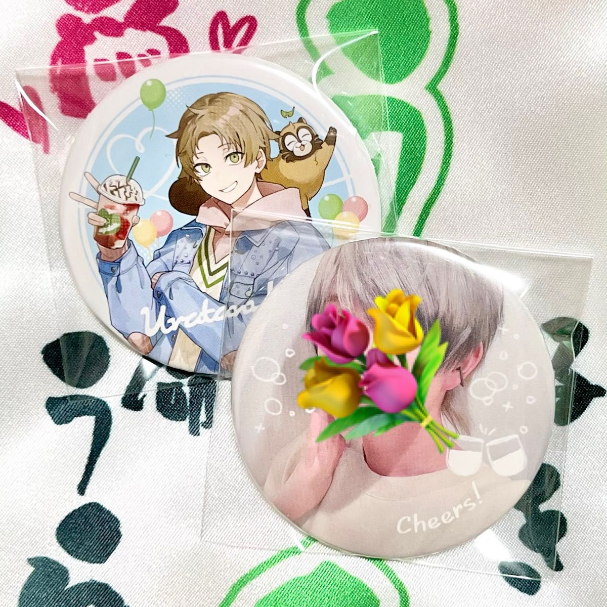 うらたぬき 缶バッジ たぬワン 2025 シクレ ロミシン 心做し 等身 15点