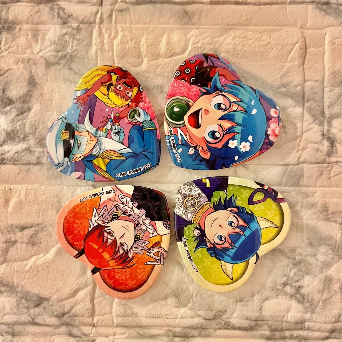 魔入りました！入間くん コミケ106 秋田書店 ハート缶バッジ