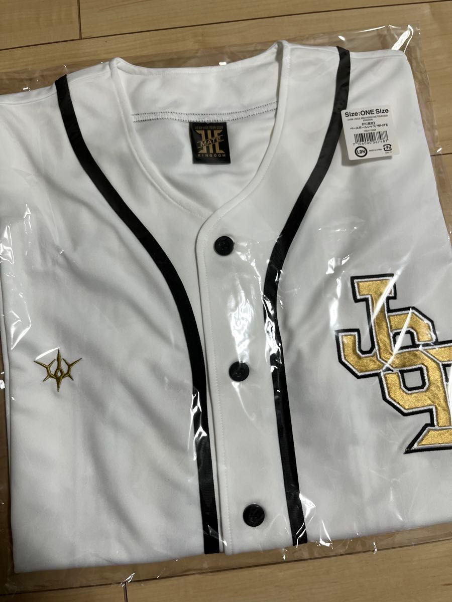 三代目 三代目ベースボールシャツ FC限定 KINGDOM WHITE