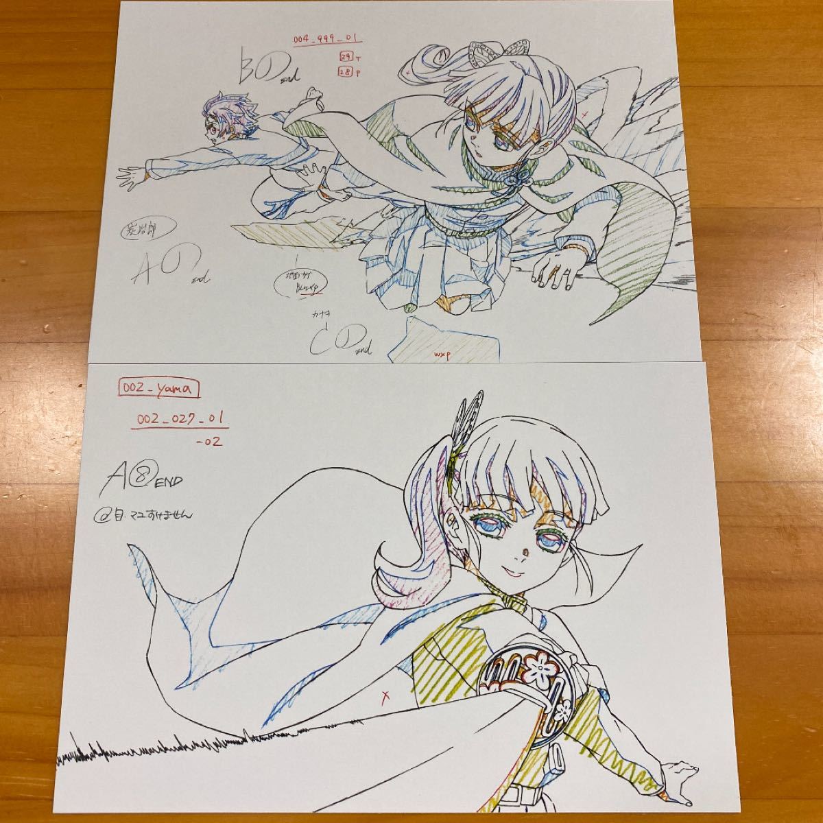 鬼滅の刃 ufotable dining 第7期 栗花落カナヲ B2原画ポスター 鬼滅の