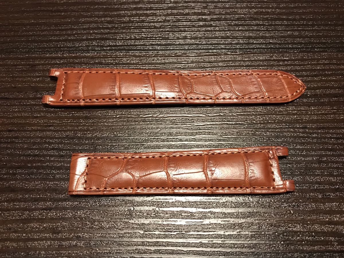 Cartier クロコダイル ブラウン 純正ベルト 15mm カルティエ 純正
