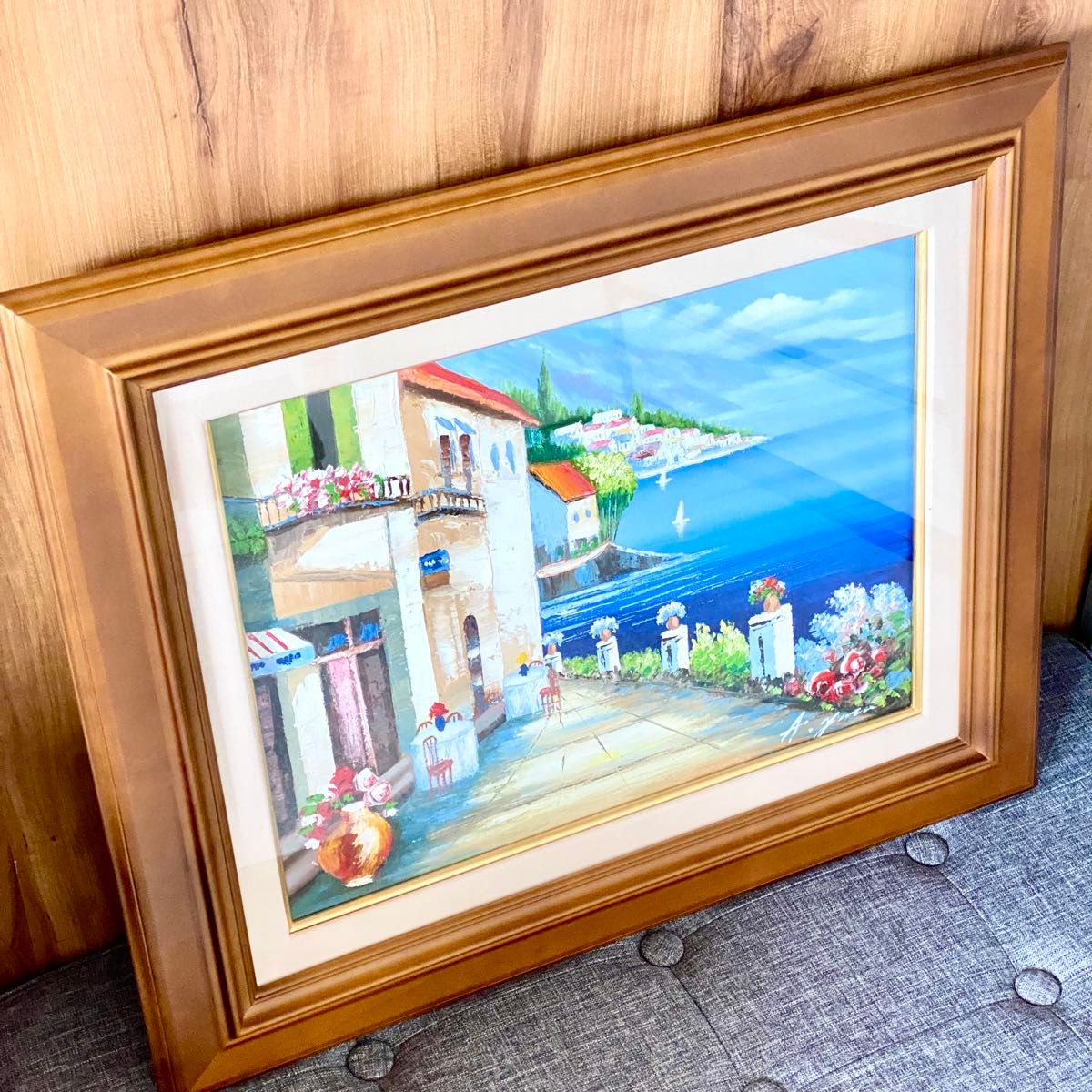 リアリズム 千秋【湖畔】 肉筆日本画 リアリズム 千秋【湖畔】 肉筆日本画