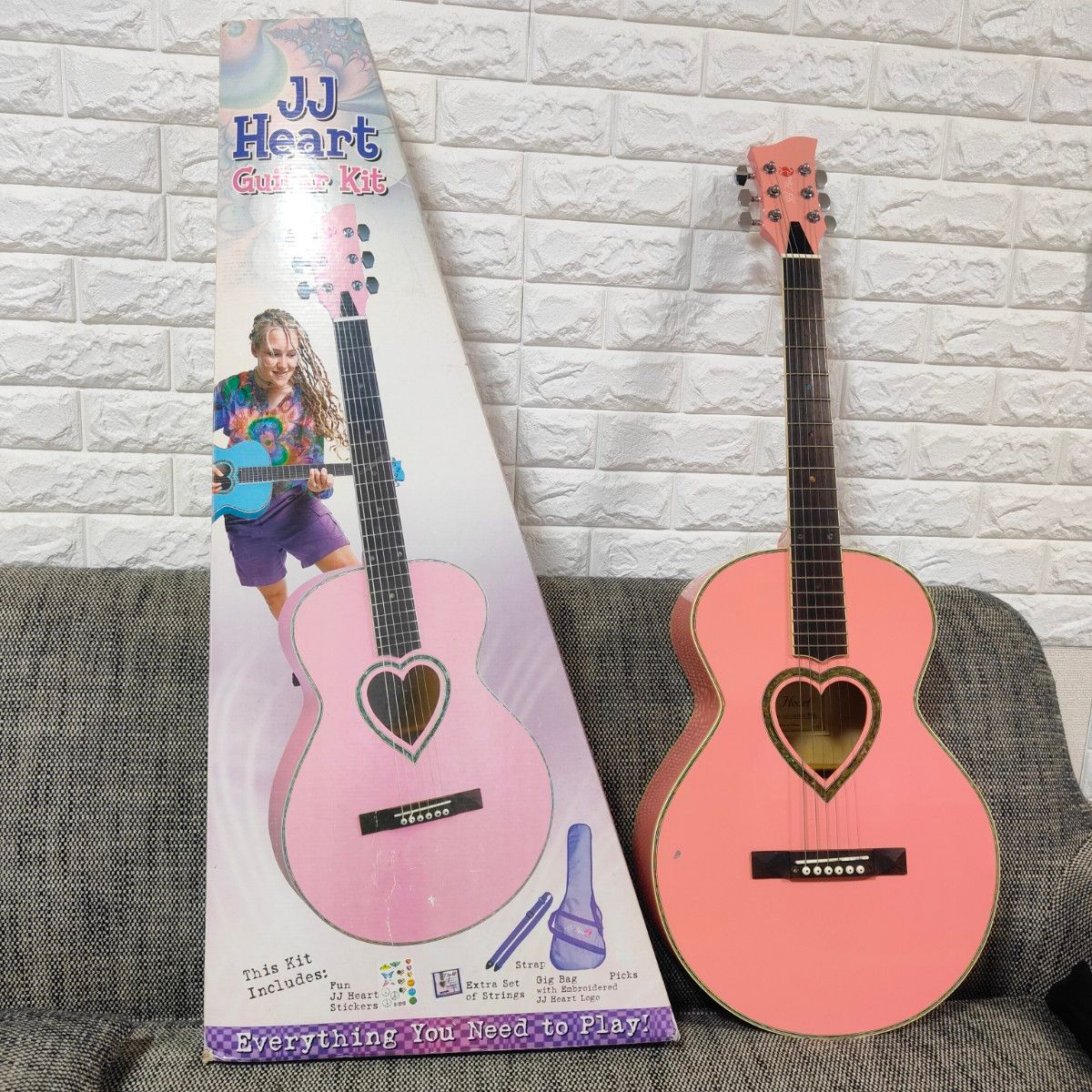 希少】JJ Heart アコースティックギター JJC-HRTKIT ピンク JJ HEART