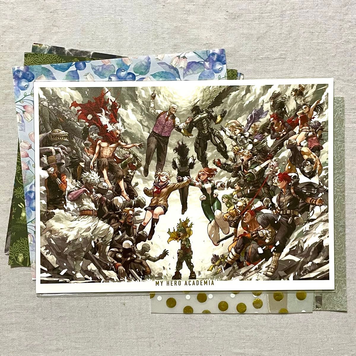 僕のヒーローアカデミア 原画展 クリアケース入りポストカードセット