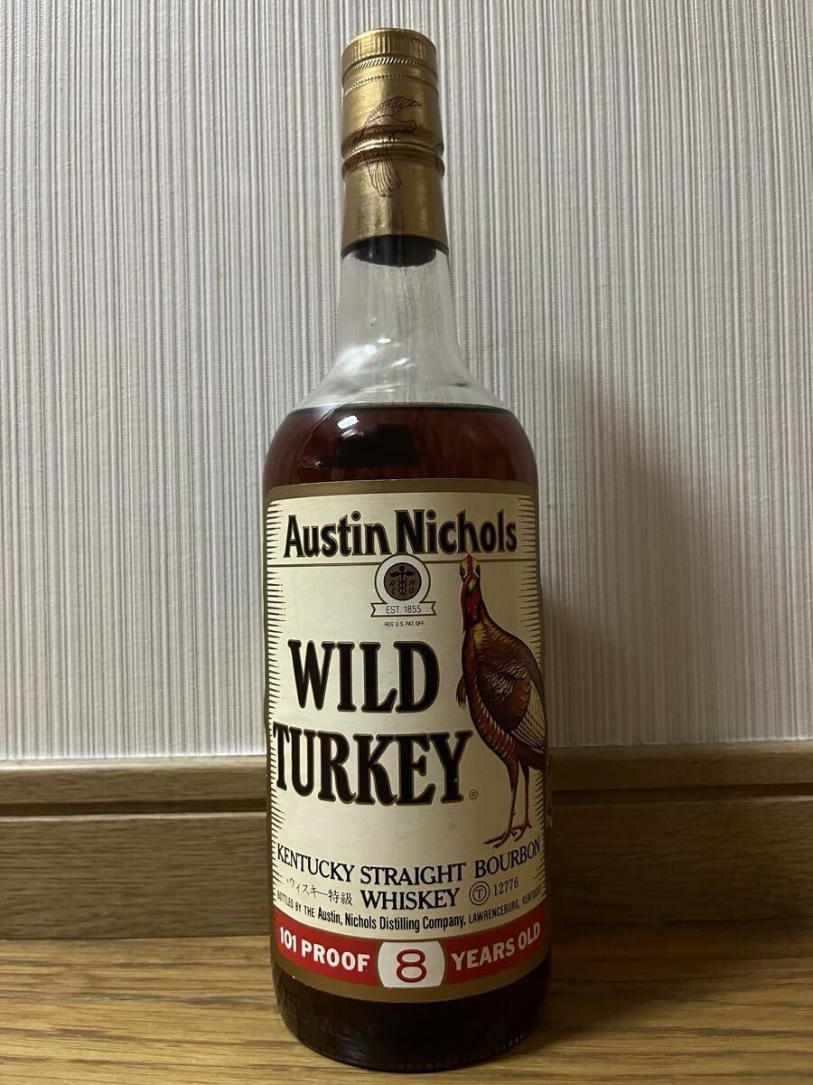 ☆ウイスキー☆ワイルドターキー 8年 金キャップ 七面鳥正面 1000ml