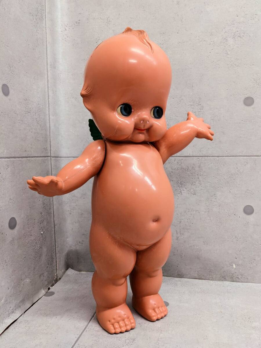 セルロイド キューピー人形 ☆ 昭和初期 大型☆オレンジ色☆セルロイド