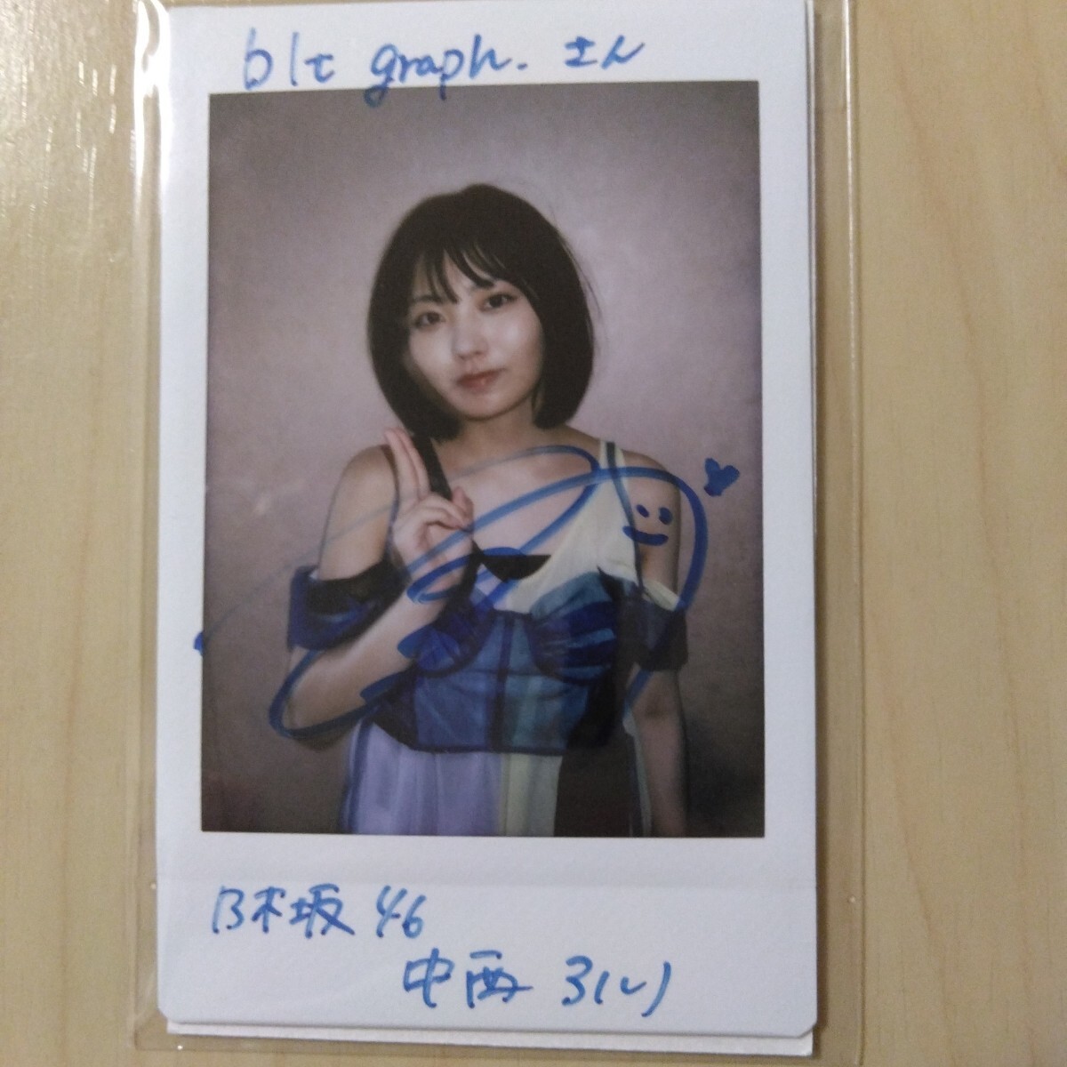 乃木坂46 中西アルノ blt graph.vol.103 直筆 サイン チェキ blt graph