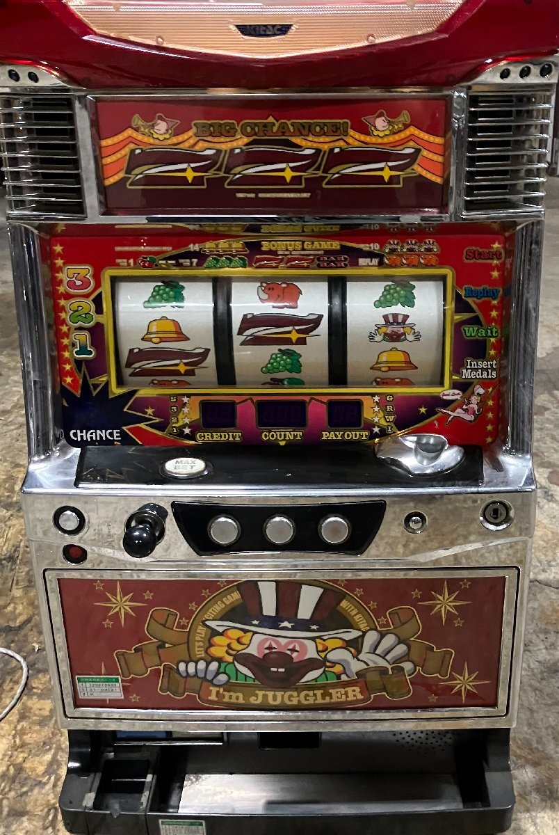 北電子 ニューアイムジャグラーEX-C 5号機 ドアキー無しメダル約500枚