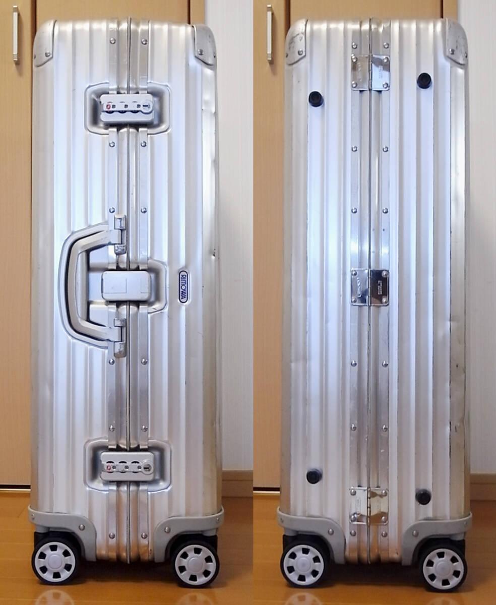 希少廃盤青ロゴ】RIMOWA クラシックフライト2輪 104L 希少廃盤青ロゴ