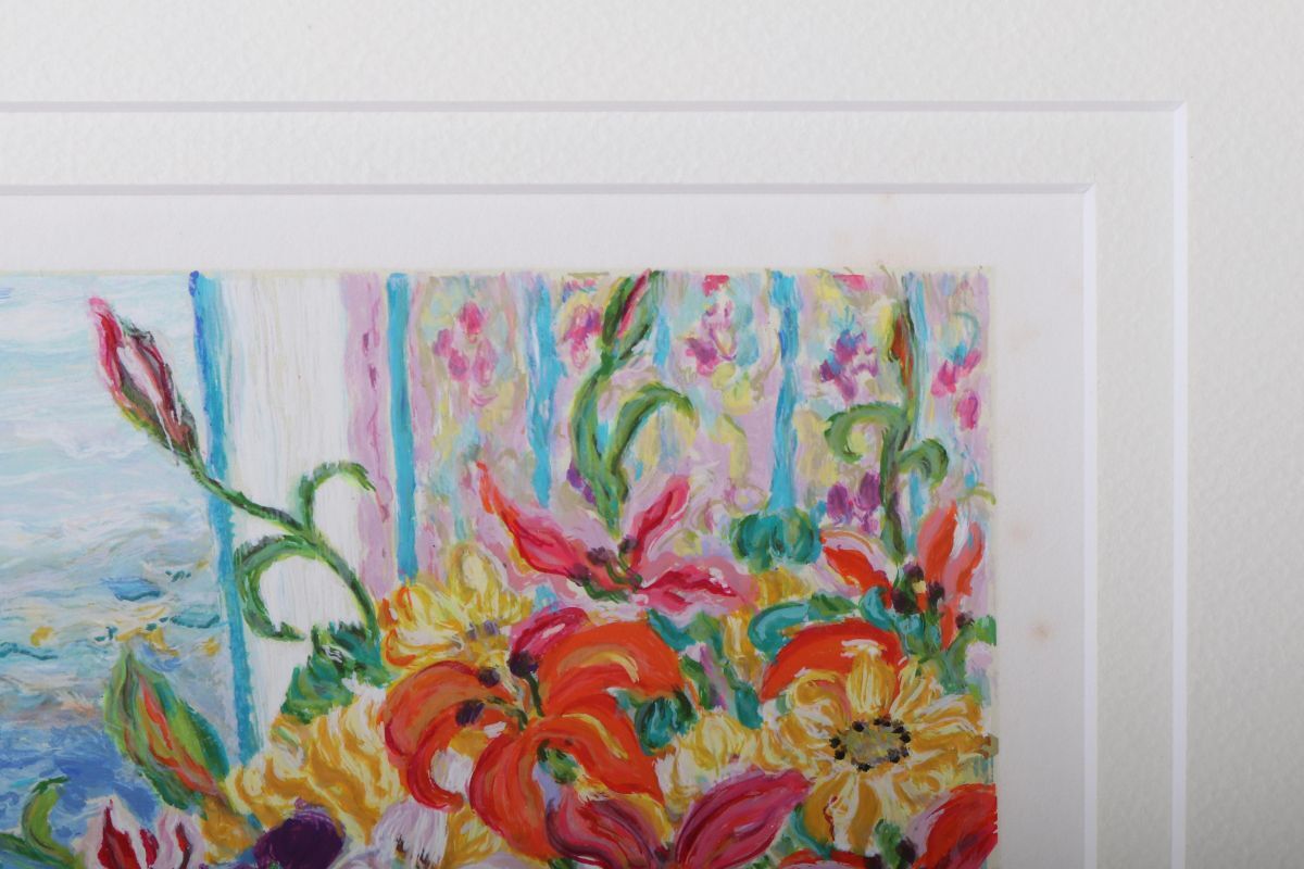 レスリーセイヤー シルクスクリーン フラワーファンタジー レスリー