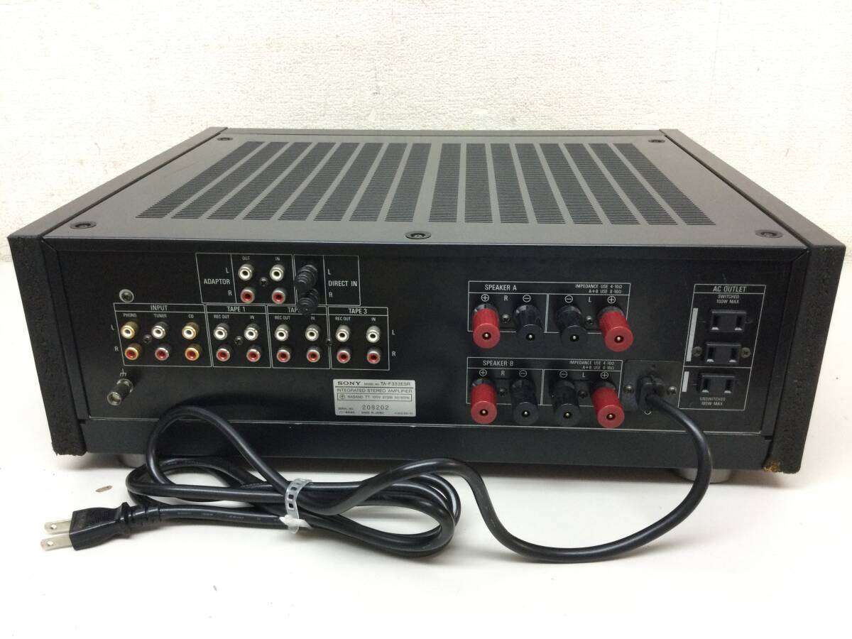 2は3 通電OK SONY TA-F333ESX プリメインアンプ ジャンク品(ソニー