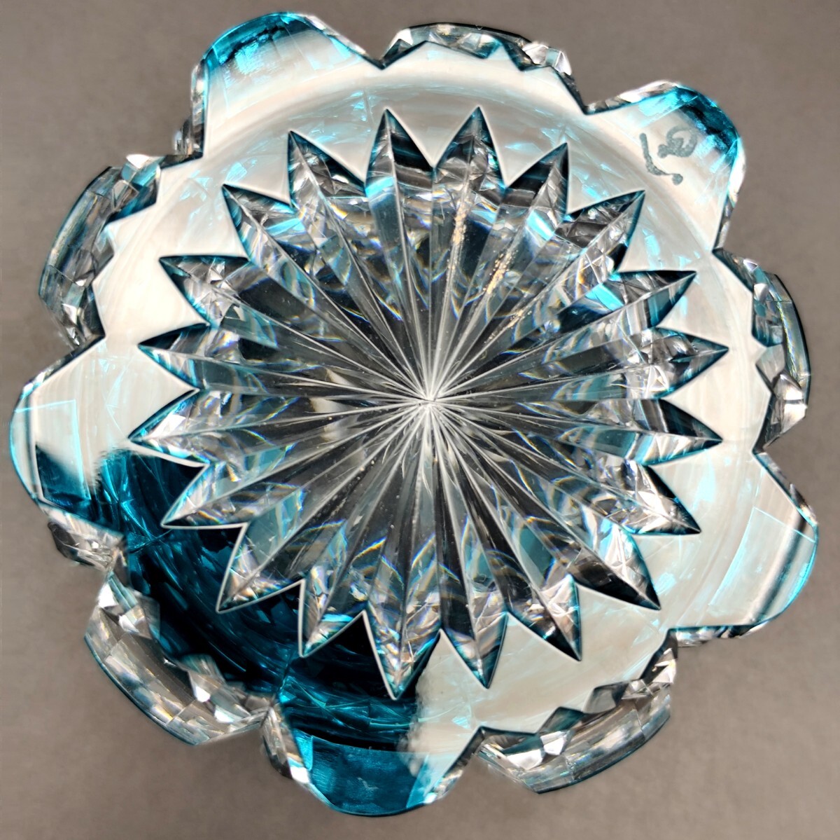 超希少品☆黒川昭男 江戸切子 棗 蓋物 茶道具 （切子、江戸切子、薩摩