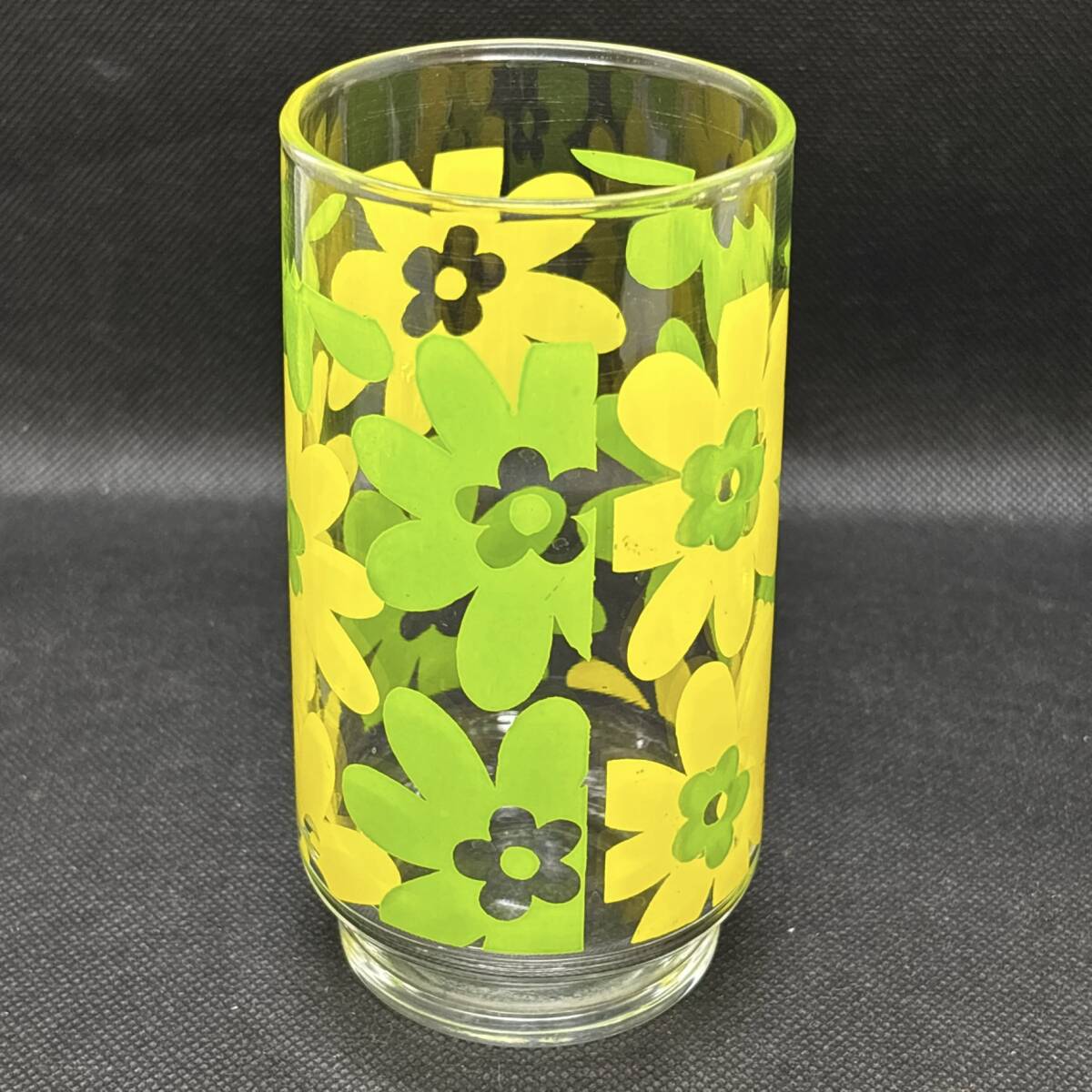 昭和レトロ ガラスコップ 花柄 グラス 4個セット 昔懐かしい 食器 昭和