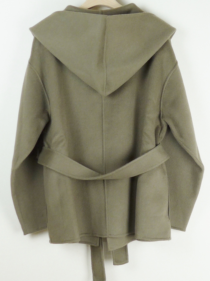 na e ナエ 24AW Hoodie Half Coat フーディーハーフコートF オリーブ