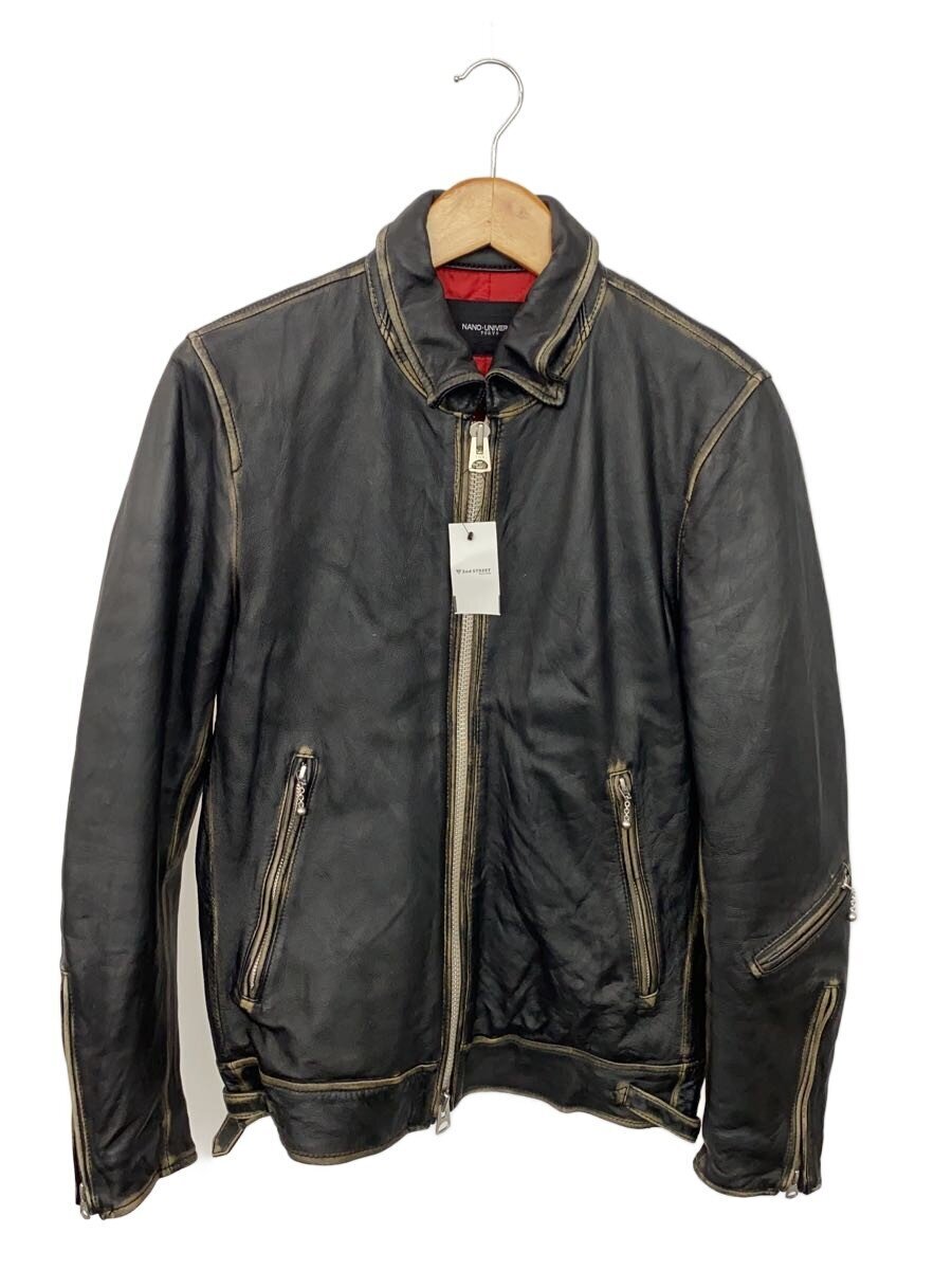 nano universe◇レザージャケット・ブルゾン/M/羊革/NUC63L01078SH