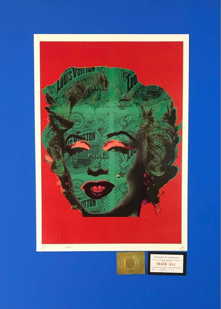 DEATH NYC アートポスター 世界限定100枚 マリリンモンロー Marilyn