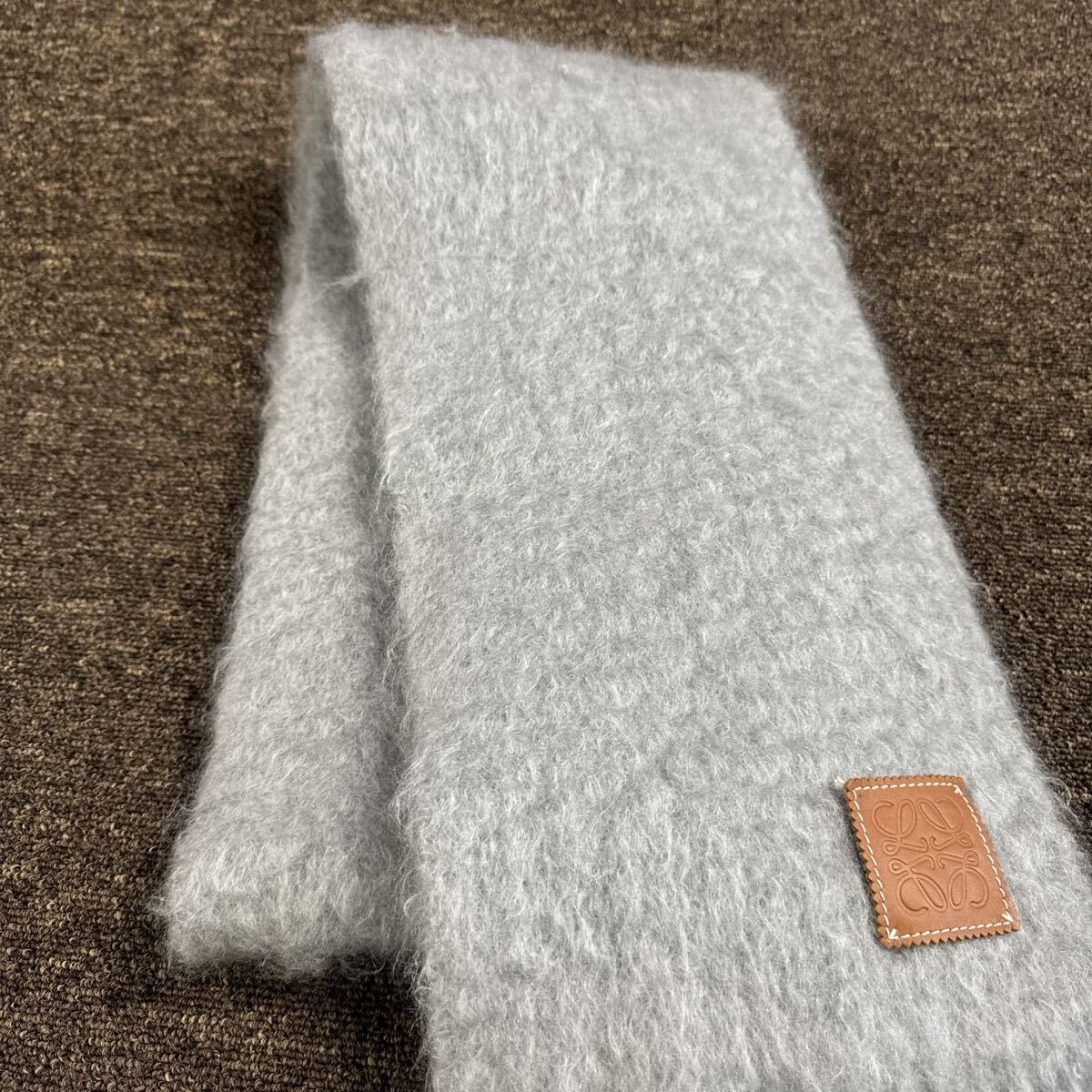 LOEWE ロエベ マフラー ライトグレー 注文 LOEWE ロエベ マフラー