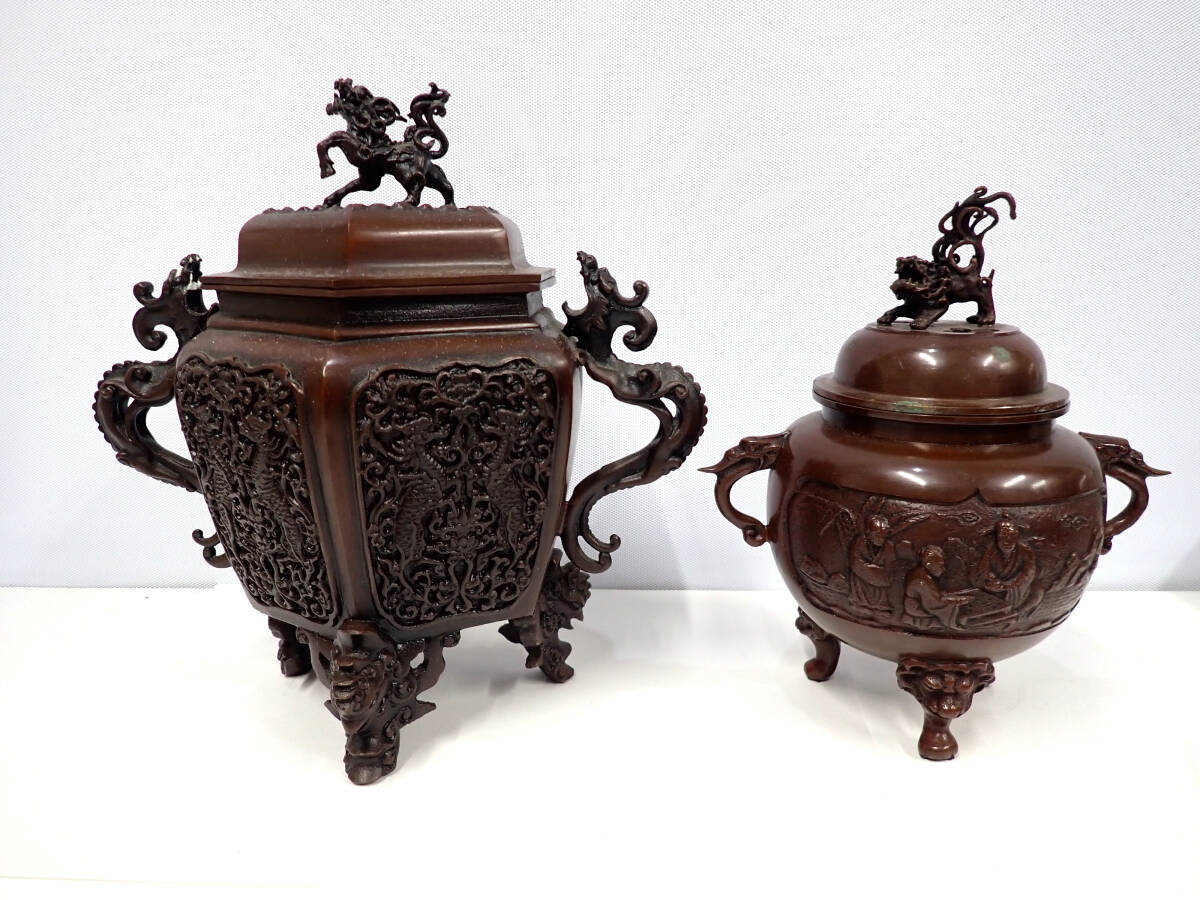 高岡銅器 香炉 米田秀保 米田秀保」 ホビー・楽器・アート 高岡銅器