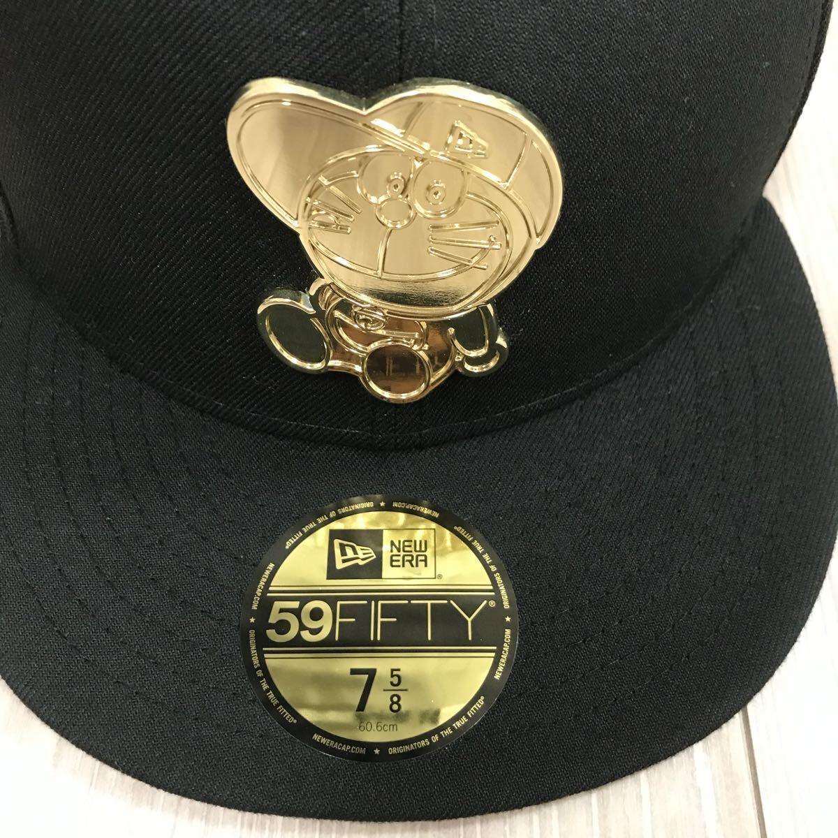NEW ERA NEWERA Doraemon CAP HAT GOLD 59FIFTY 50th 7 5/8 50周年 50