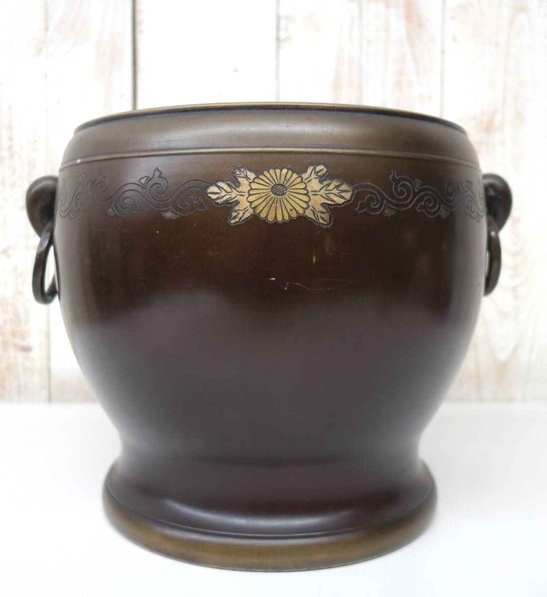 伝統工芸 工芸品 工芸美術 ＊時代物 金属工芸 ＊手焙火鉢 手あぶり火鉢