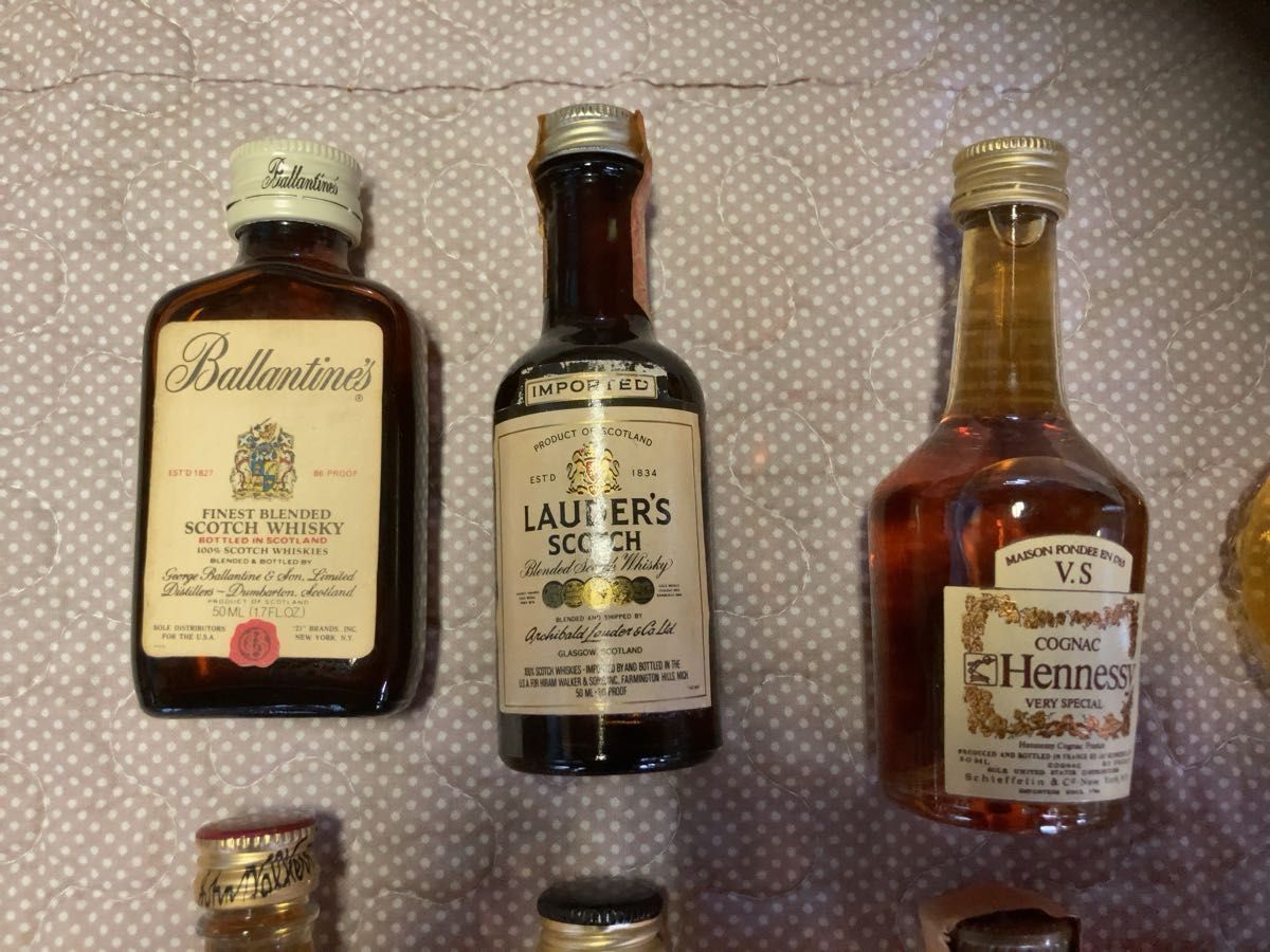 未開栓 ウイスキー ブランデー 1スタ 6本まとめ売り ミニボトル4本 (NK