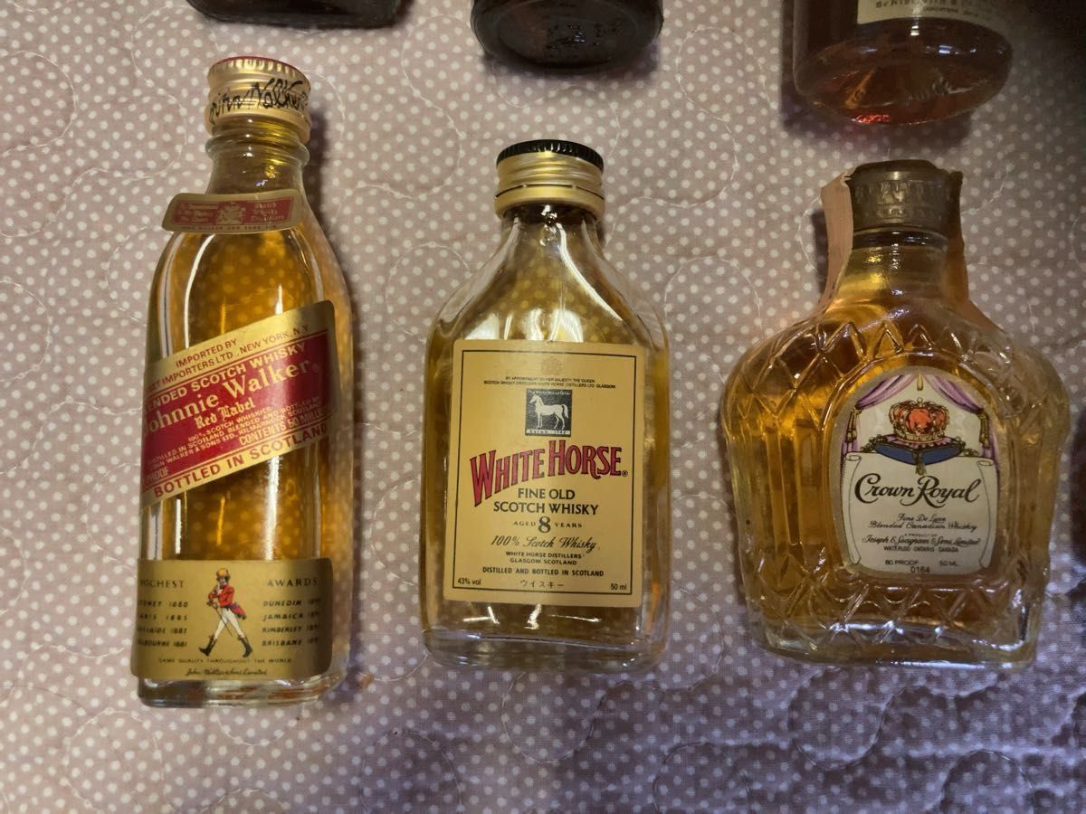 未開栓 洋酒 ミニボトル レア 古酒 ウイスキー ブランデー 12本セット