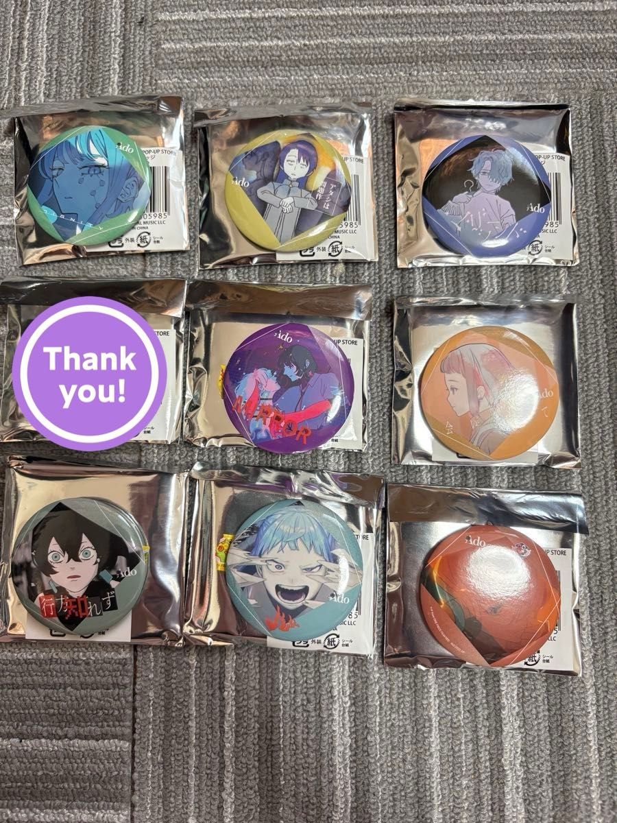 未開封40点 ランダム缶バッジ Ado 5th ポップアップストア ③ Ado 5th
