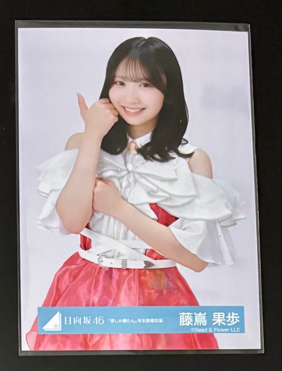 藤嶌果歩 サイン入り写真 ネイビーサンタ 藤嶌果歩 サイン入り写真