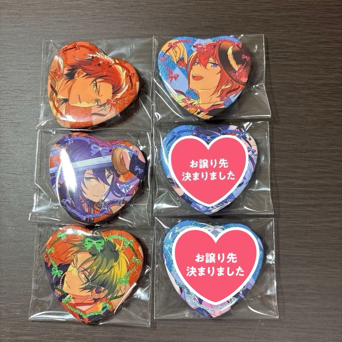 神崎颯馬 ハート缶バッジ 神崎颯馬 あんスタ 缶バッジ Feb ハート型缶