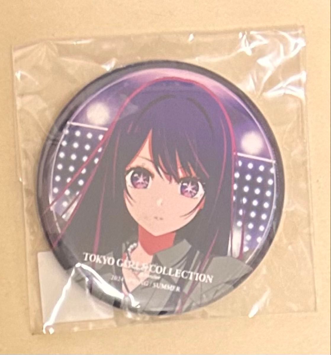 おまけ付【レアver.】推しの子 関東納涼祭り ホログラム 缶バッジ 星野