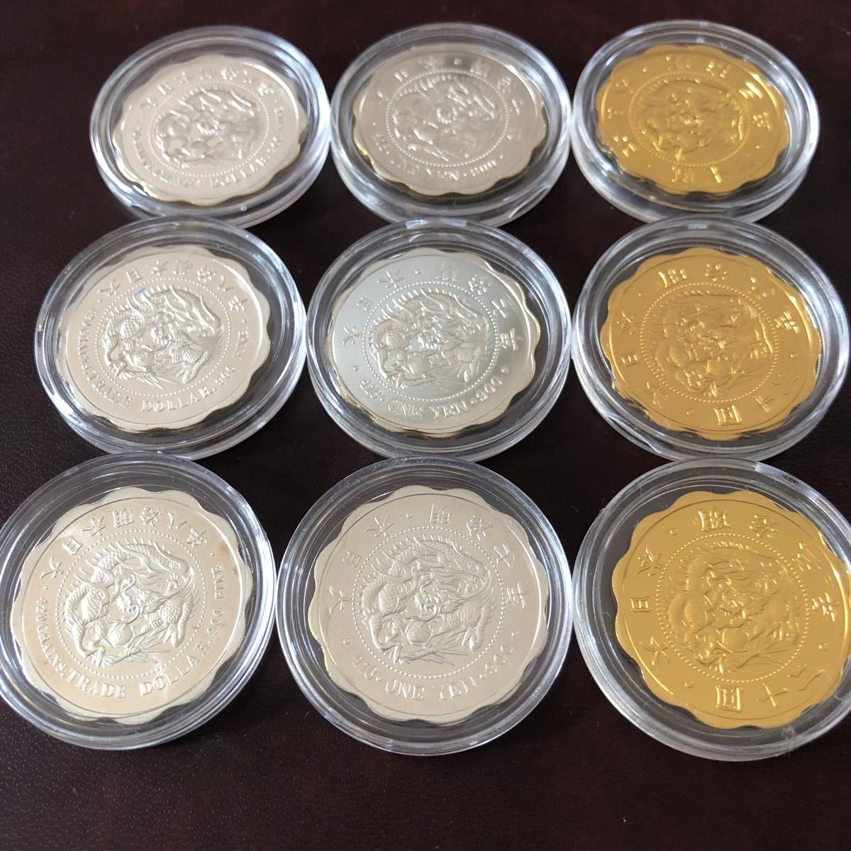 造幣局 貨幣セット出し 銀製銘板 吉×16枚！ 造幣局貨幣セット 銘板 純