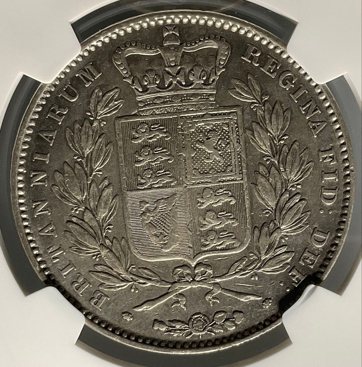 1845年 イギリス クラウン 銀貨 Britain Crown Victoria NGC XF