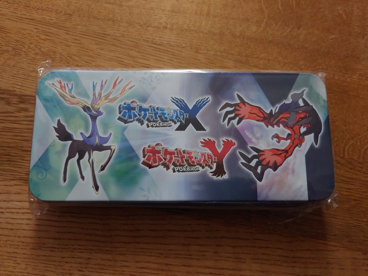 新品未開封 ポケモン XY 筆箱 ペンケース 缶ケース カンペン