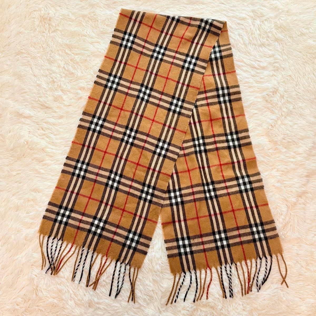 Blueberry バーバリー マフラー ノバチェック ラムウール100% 定番