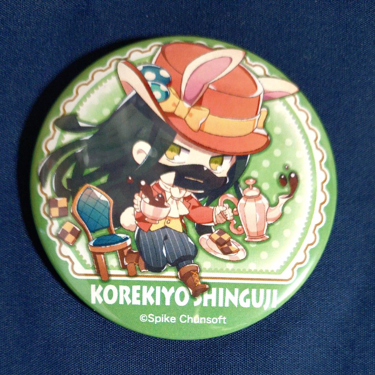 缶バッジ 真宮寺是清 ダンガンロンパ スイパラコラボ イラストレーター