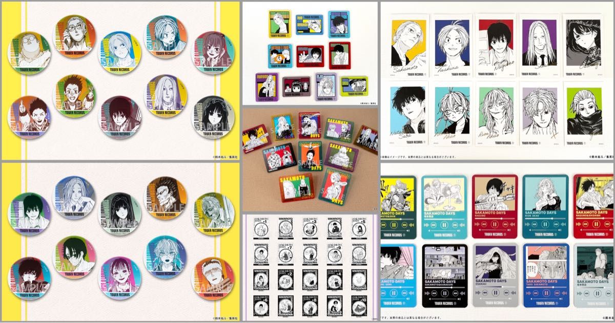 SAKAMOTO DAYS サカモトデイズ タワレコ カフェ アクリルバッジ