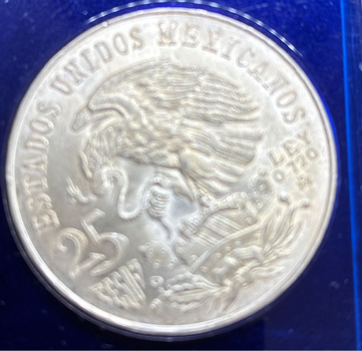 希少 1968年 メキシコオリンピック 記念メダル 25ペソ銀貨 付属ケース