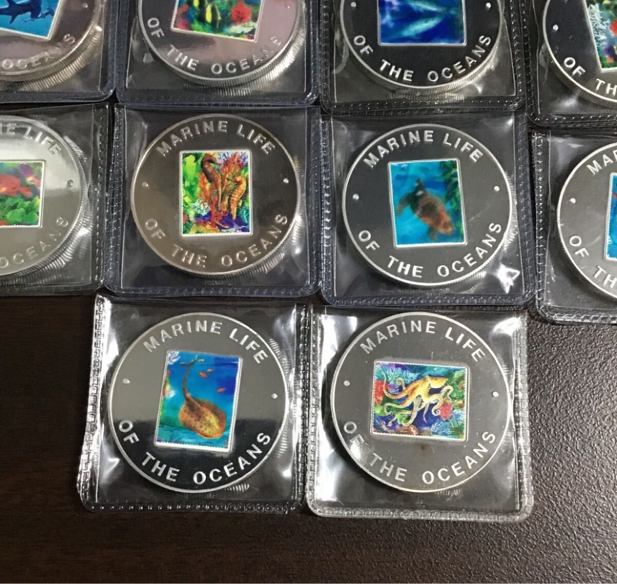 ウガンダ 海の生き物 10枚セット プルーフ 2002年 1000シリング 硬貨