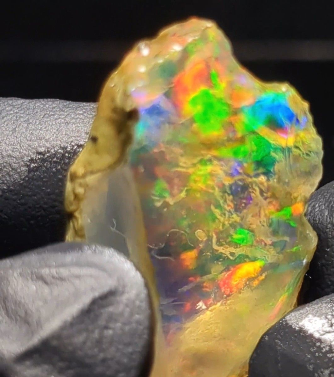 30ct】エチオピア オパール 原石 天然石 鉱物 標本 鉱石 ブルー