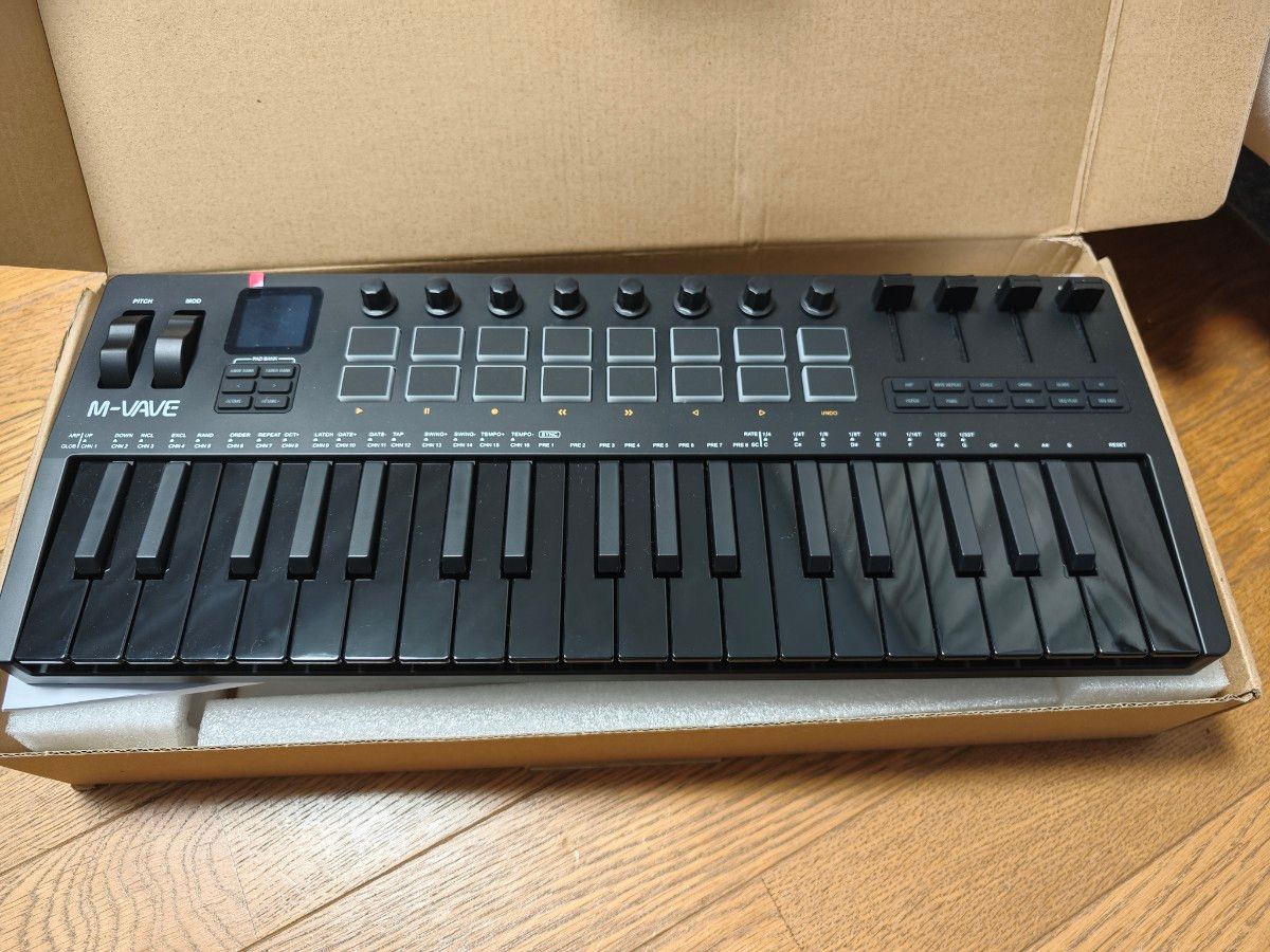 M-VAVE SMK 37 PRO シンセサイザー ワイヤレス MIDIキーボード｜Yahoo